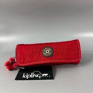 New Kipling Red Nylon Roll-over Case with 18-Color Markers (Limited Edition)